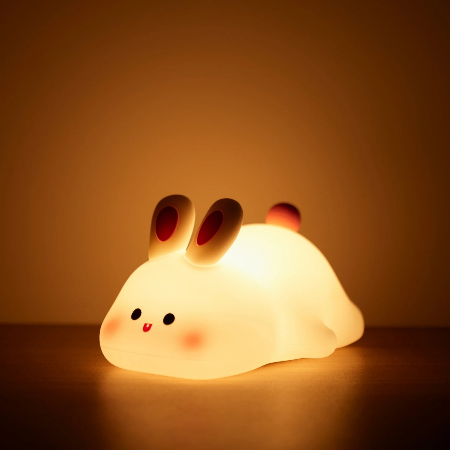 Silicone Bunny Night Light with USB Rechargeable Touch Control