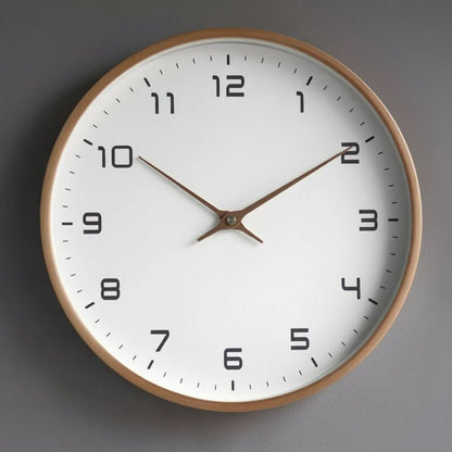 Minimalist Round Wall Clock for Scandinavian Style Interiors