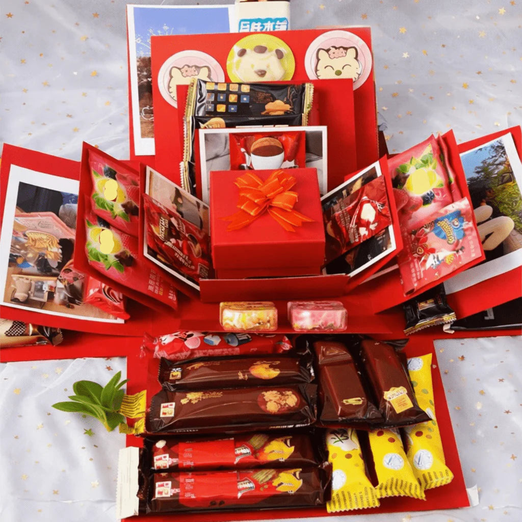 Handmade Pop-Up Memory Box Set for Custom Photo Keepsakes