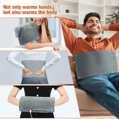Machine Washable Microplush Heating Mat for Back Pain and Cramp Relief, USB Powered