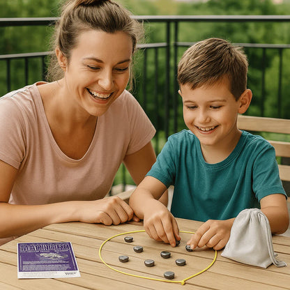 Foldable Magnetic Chess Set for Family Game Nights