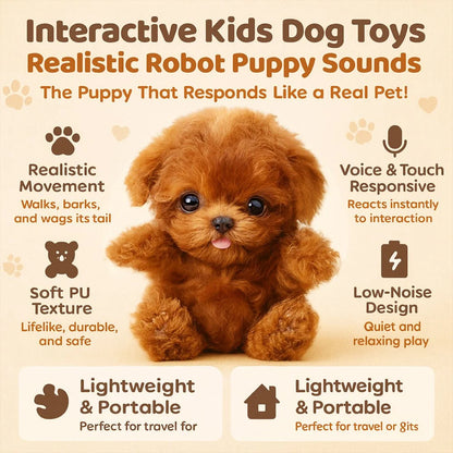 Interactive Robotic Puppy Toy with Motion Response