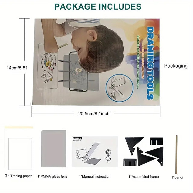 Portable Optical Tracing Board for Sketching and Image Drawing