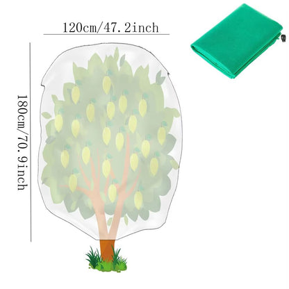 Breathable Garden Blanket for Frost and Freeze Protection with Zip Closure