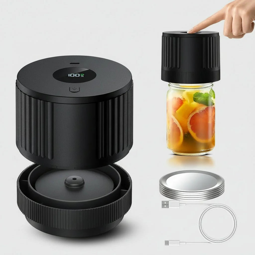 Vacuum Sealing Kit for Wide and Regular Mouth Mason Jars