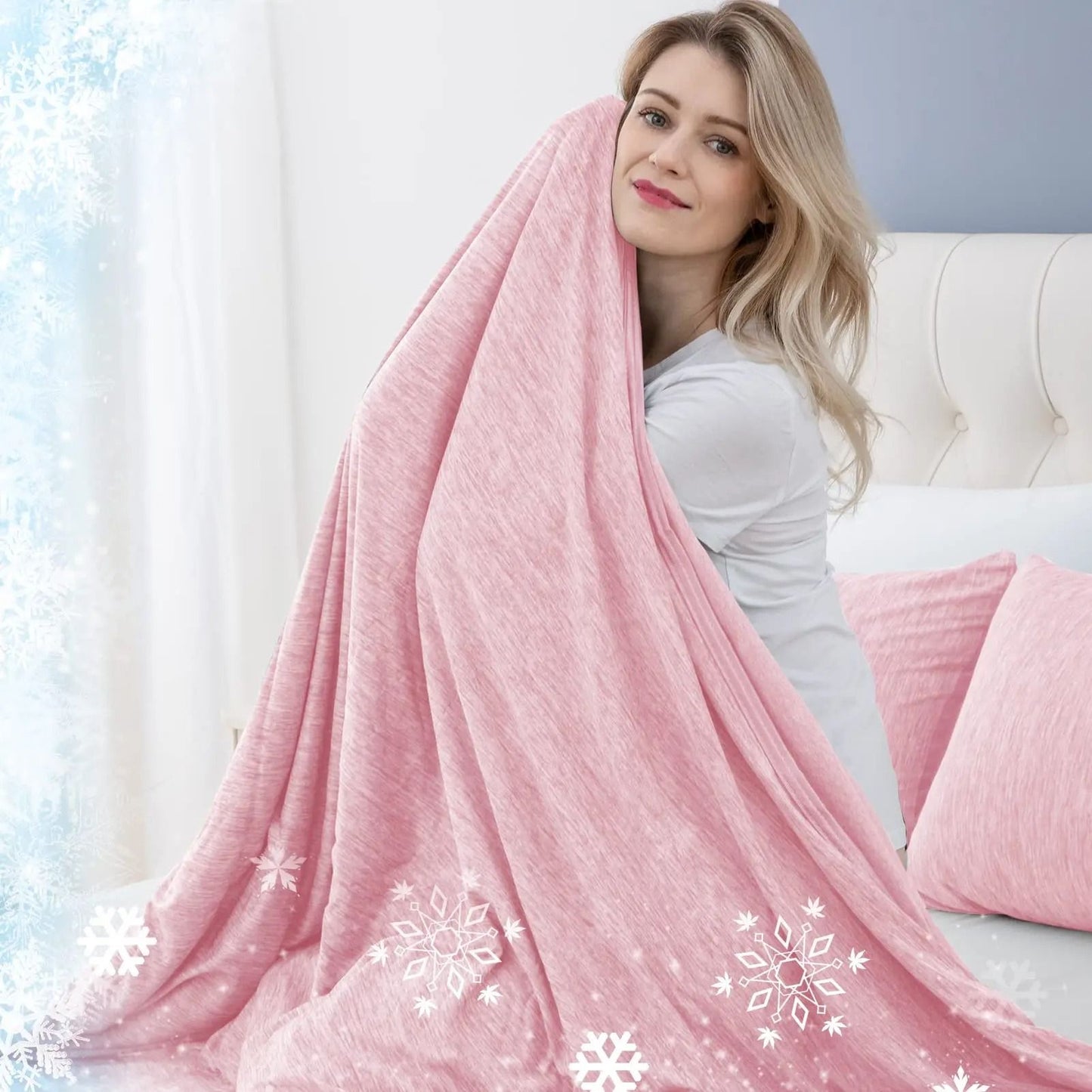 Lightweight Summer Blanket for Hot Sleepers with Cooling Fabric