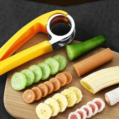 Stainless Steel Manual Slicer for Bananas, Sausages and Vegetables