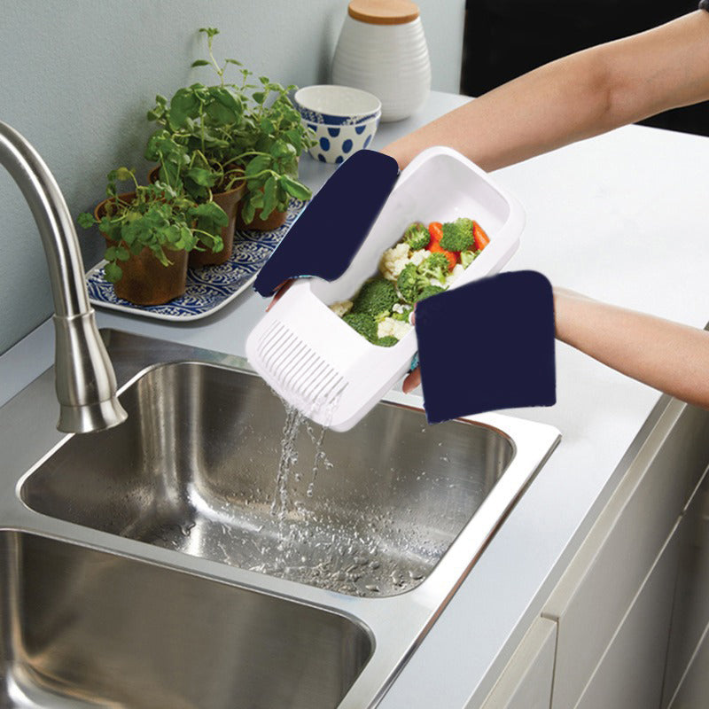 Dishwasher Safe Microwave Pasta Cooker with Built In Strainer for Spaghetti and Vegetables