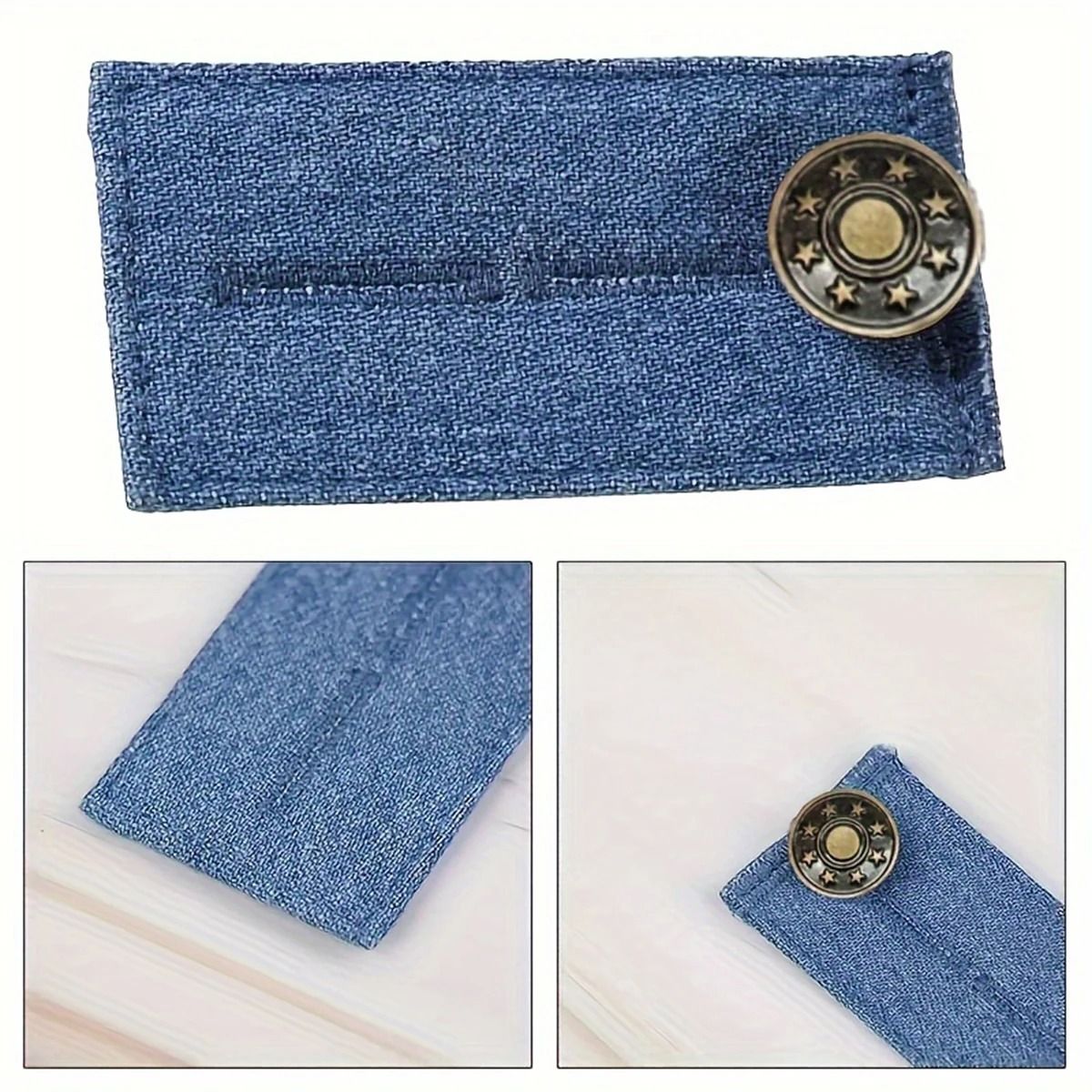 Stretch Fit Button Extenders for Waistbands and Trousers