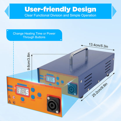 Paintless Dent Removal Machine, 1380W Induction Tool Set with Digital Panel