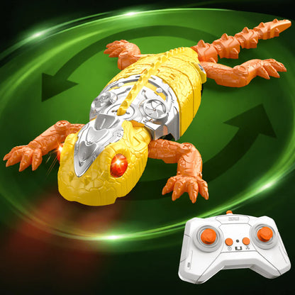 RC Realistic Gecko Toy with Full Rotation for Kids and Adults