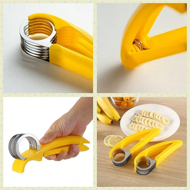 Stainless Steel Manual Slicer for Bananas, Sausages and Vegetables