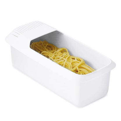 Dishwasher Safe Microwave Pasta Cooker with Built In Strainer for Spaghetti and Vegetables