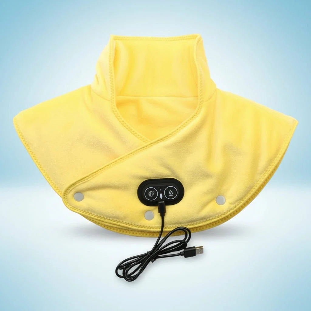 Vibrating Heat Massager Pad for Neck and Shoulder Relief