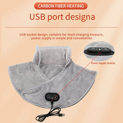 USB Powered Heating Wrap for Neck and Shoulder Pain with 3 Temperature Settings