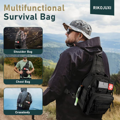 262-Piece Emergency First Aid and Camping Survival Gear Set