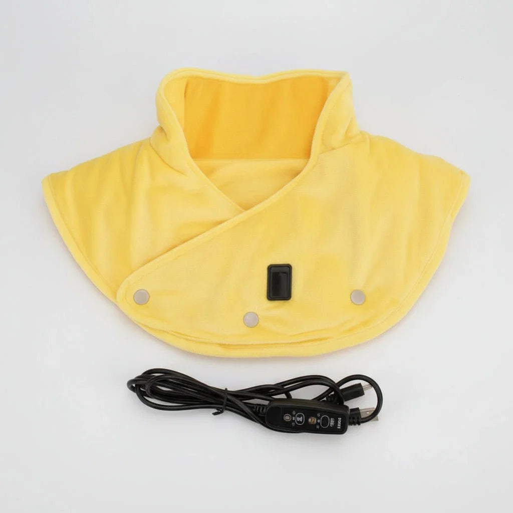 Vibrating Heat Massager Pad for Neck and Shoulder Relief