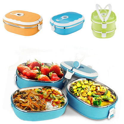 Stainless Steel Insulated Lunch Box for Students with Thermal Food Warming Container
