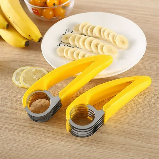 Stainless Steel Manual Slicer for Bananas, Sausages and Vegetables