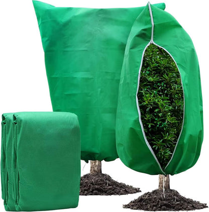 Breathable Garden Blanket for Frost and Freeze Protection with Zip Closure