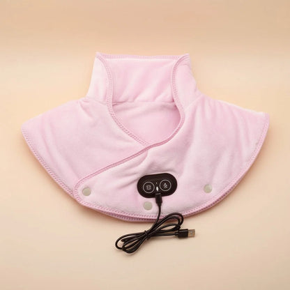 Vibrating Heat Massager Pad for Neck and Shoulder Relief