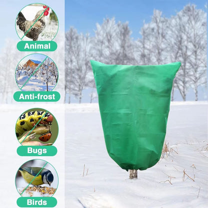 Breathable Garden Blanket for Frost and Freeze Protection with Zip Closure