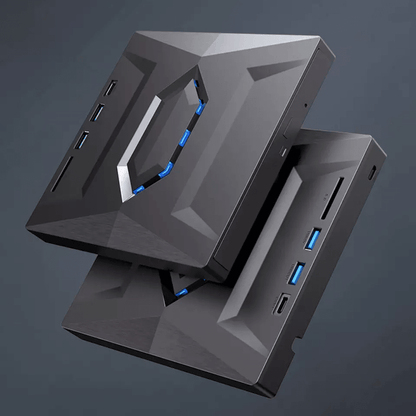 Portable USB CD DVD Burner and Player with SD Card and USB Hub for PC and Mac