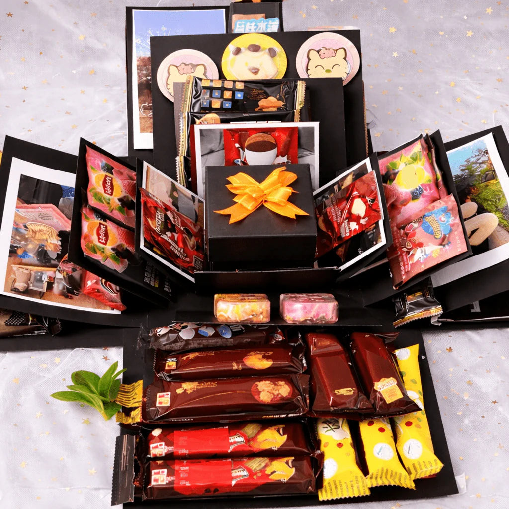 Handmade Pop-Up Memory Box Set for Custom Photo Keepsakes