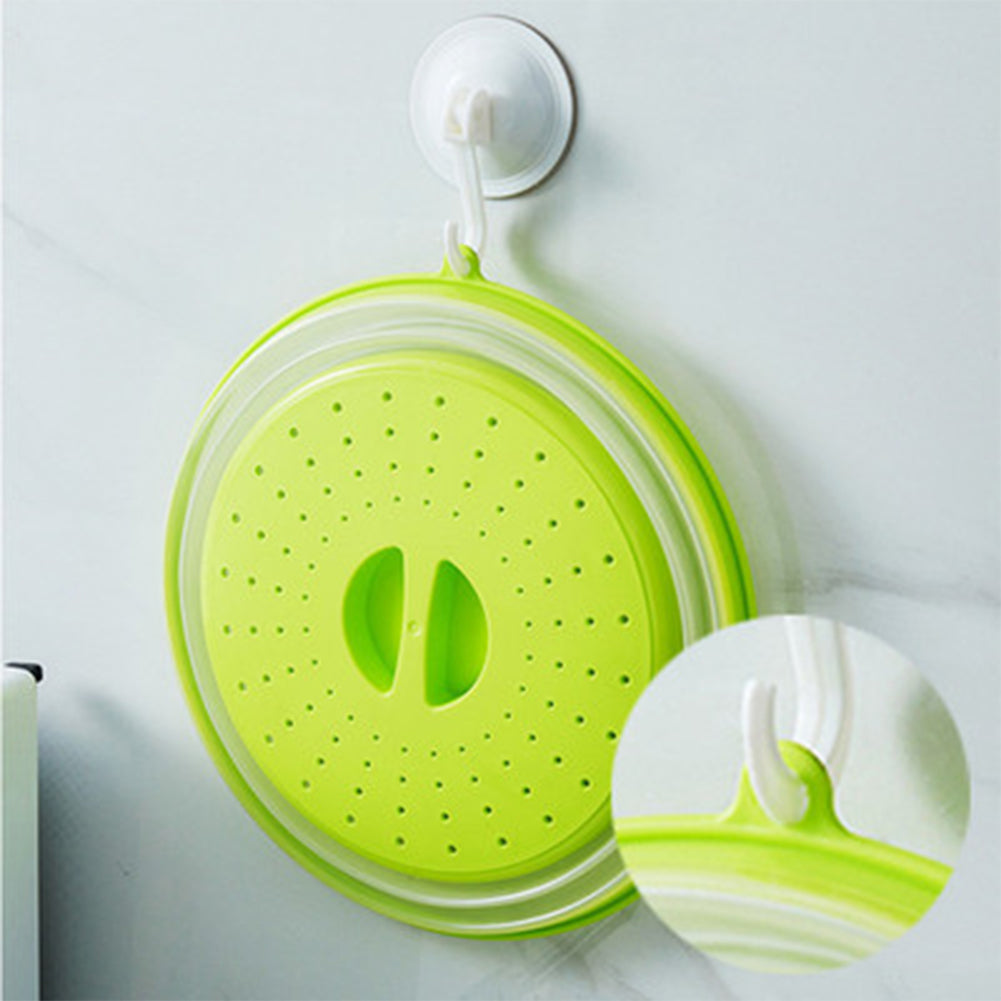 Foldable Silicone Splatter Guard for Microwave Cooking and Food Storage