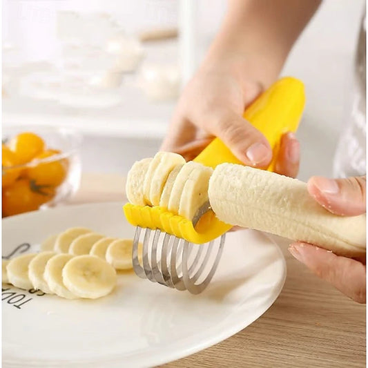 Stainless Steel Manual Slicer for Bananas, Sausages and Vegetables