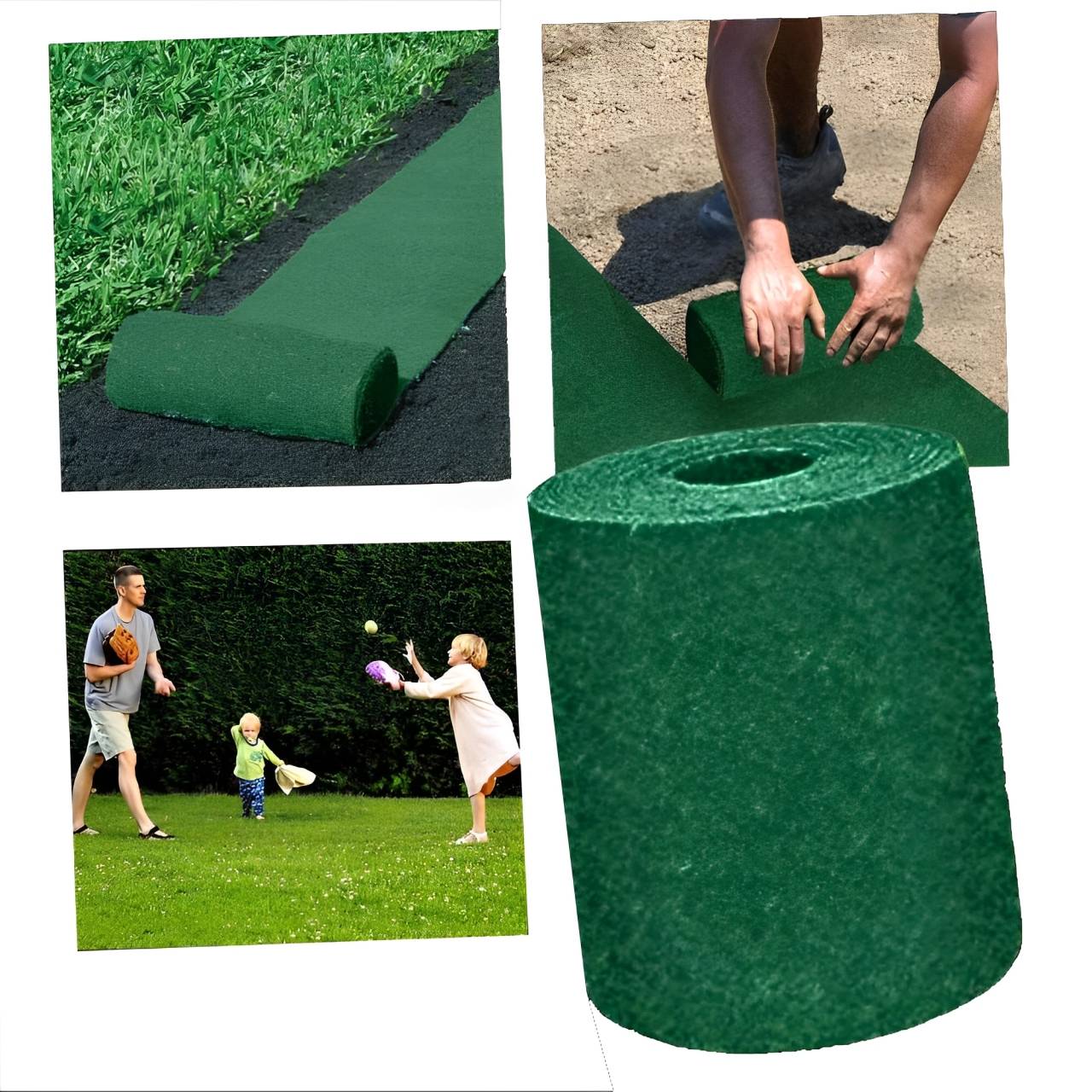 Biodegradable Grass Seed Mat with Embedded Fertilizer and Dual Fabric Layers