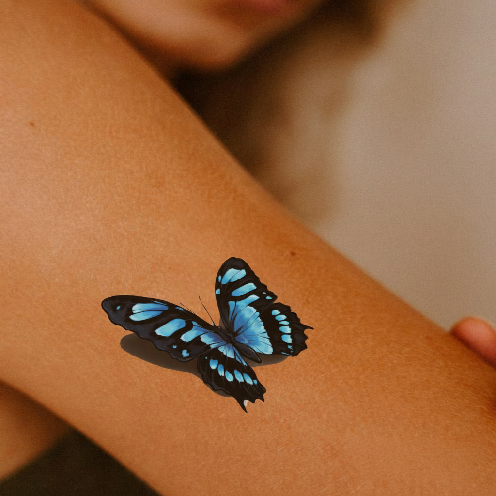 Realistic butterfly temporary tattoos for ladies