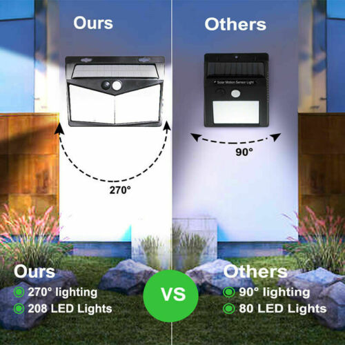 Motion Sensor Solar Light with 800 Lumens and 16-Foot Detection Range