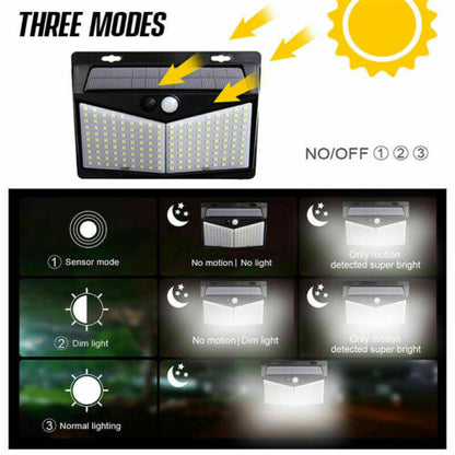 Motion Sensor Solar Light with 800 Lumens and 16-Foot Detection Range