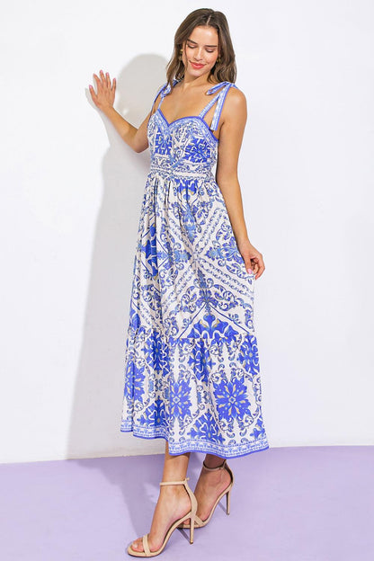 Bella Printed Cotton Midi