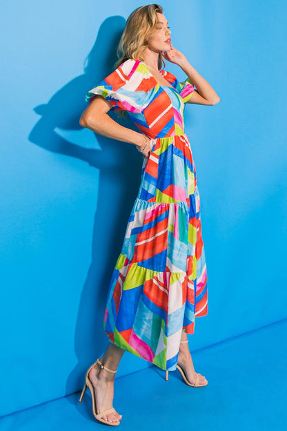 Amara Tiered Midi Dress