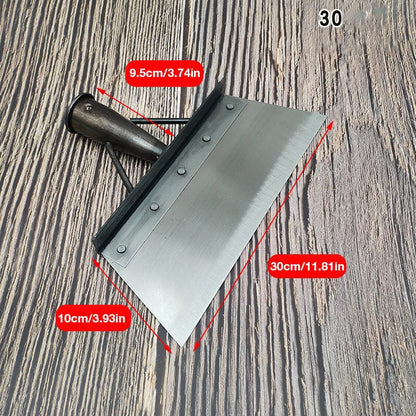 Adjustable Cleaning Shovel with Three-Mode Head and Saw Blade Steel