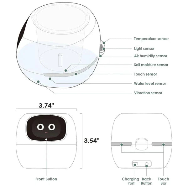 Smart Plant Pot with Automatic Watering and Soil Monitoring, Voice Control