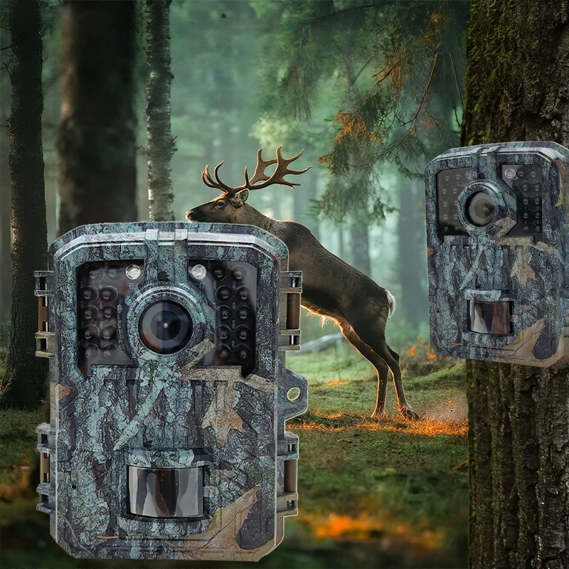 Trail Camera 16MP with PIR Motion Detection and Infrared Night Vision, 120° Wide Angle