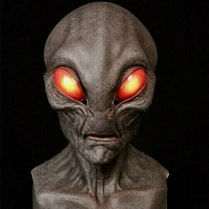 Wearclo | Realistic Alien Mask – Latex and Silicone Halloween Mask for Cosplay and Parties