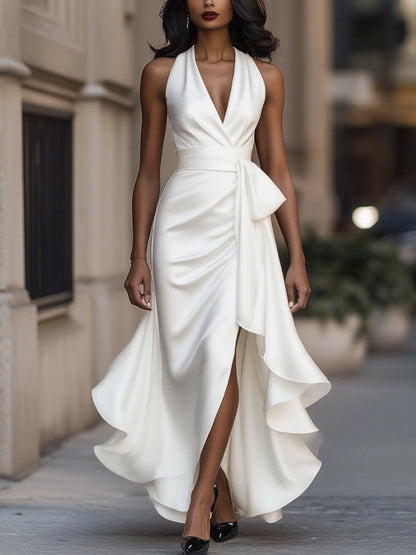 Iris Halter Wrap Dress