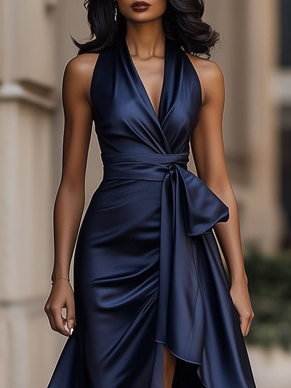Iris Halter Wrap Dress