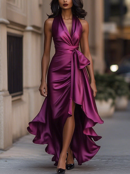 Iris Halter Wrap Dress