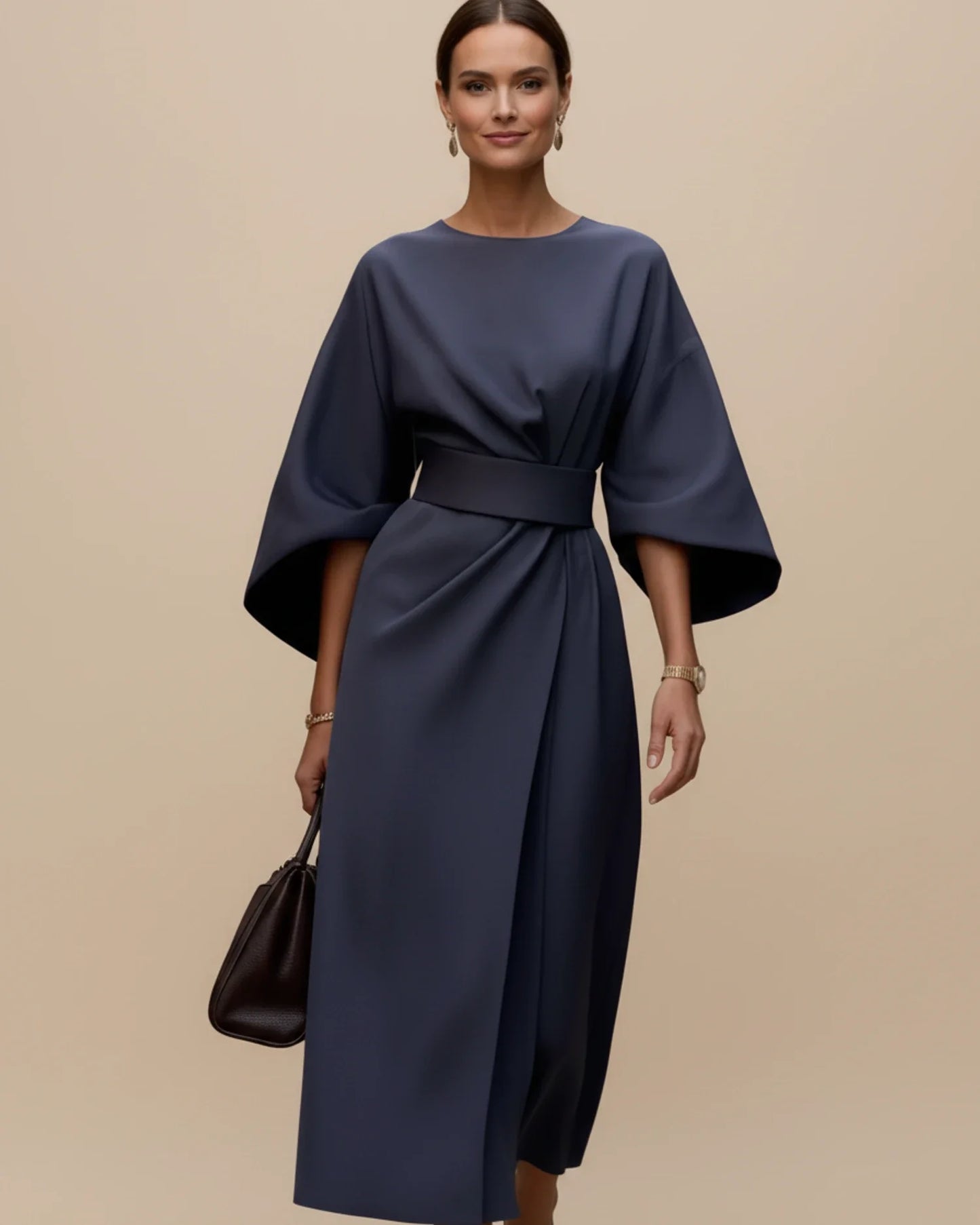 Maya Lantern Sleeve Dress