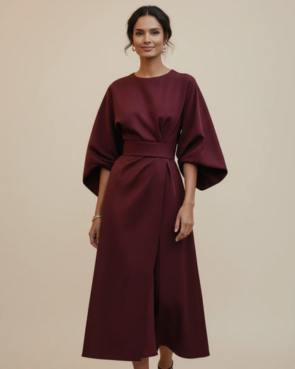 Maya Lantern Sleeve Dress