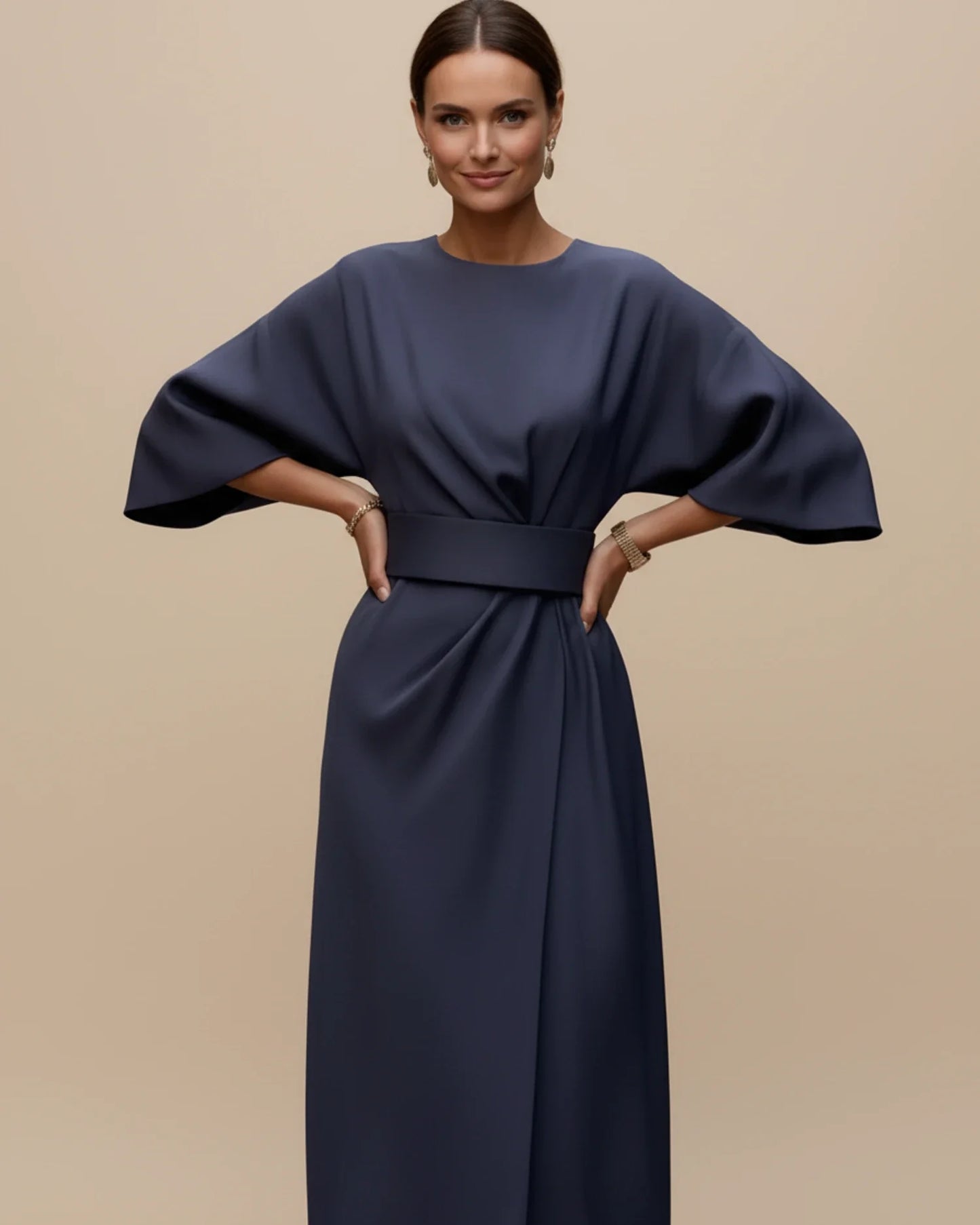 Maya Lantern Sleeve Dress