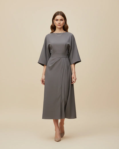 Maya Lantern Sleeve Dress