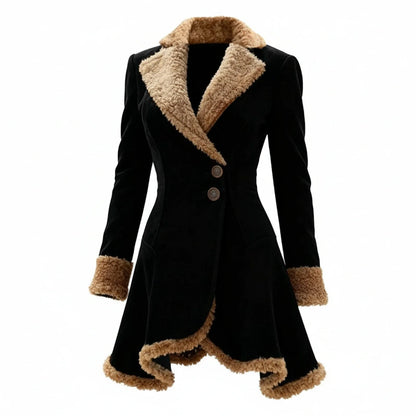 Elara Fur Trim Coat