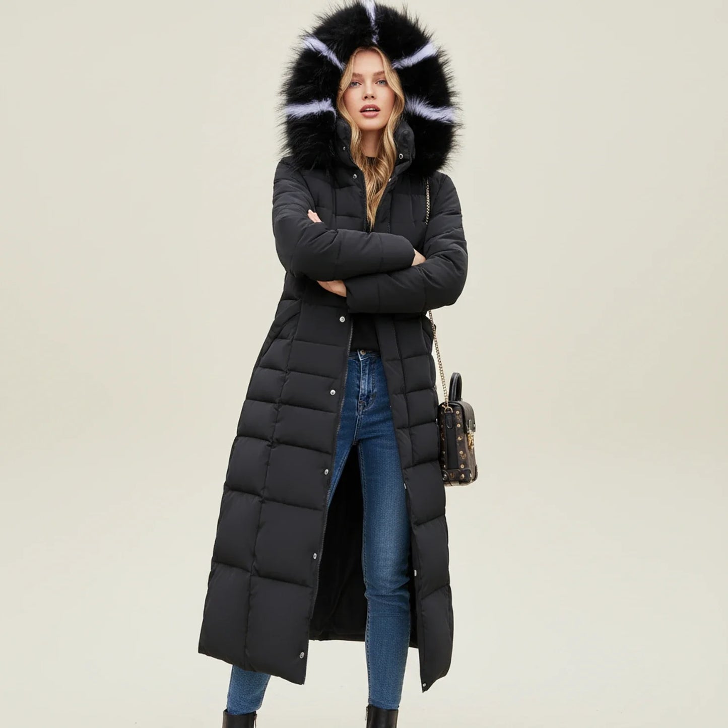 Elara Belted Puffer Coat
