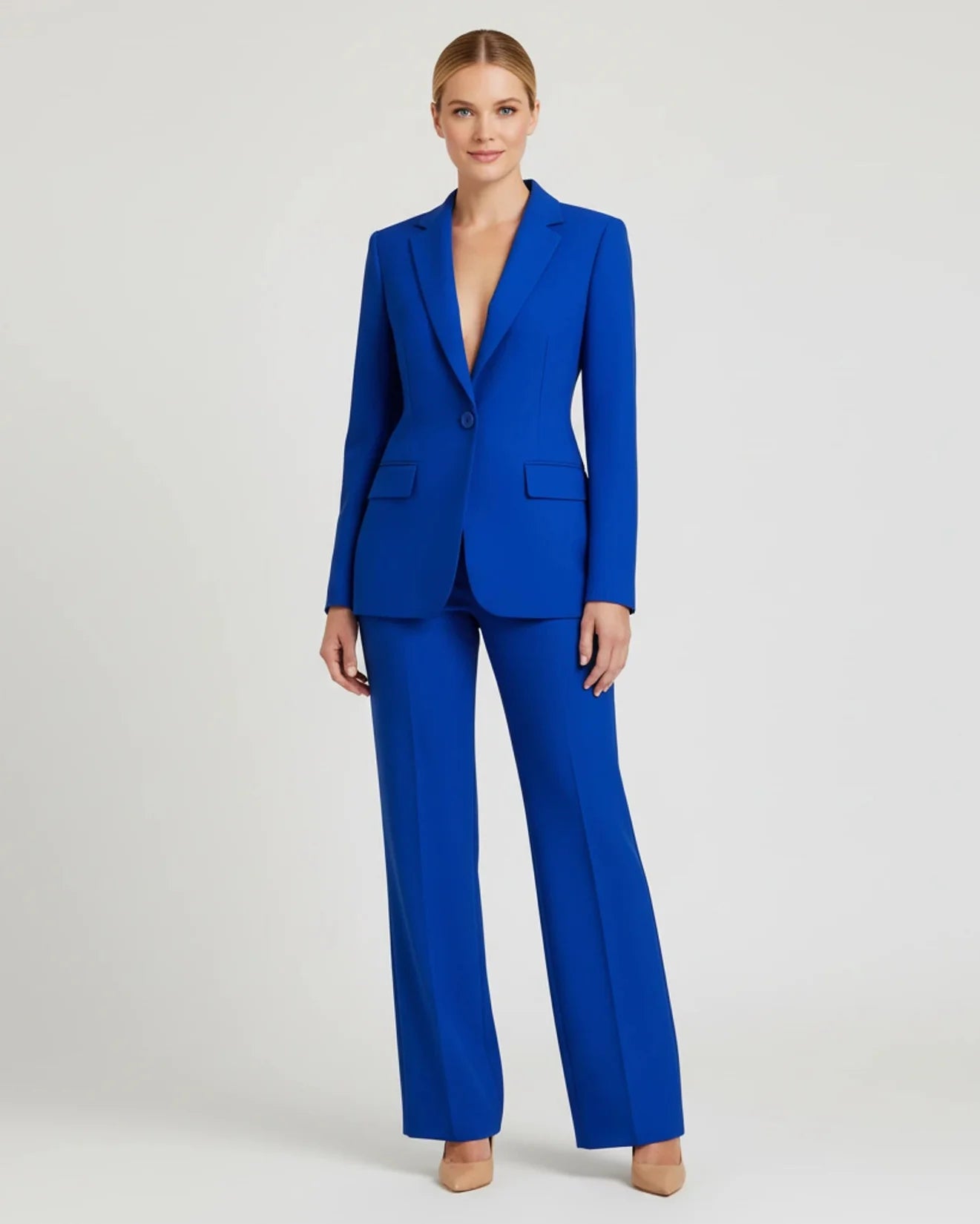Modern Wide Leg Suit